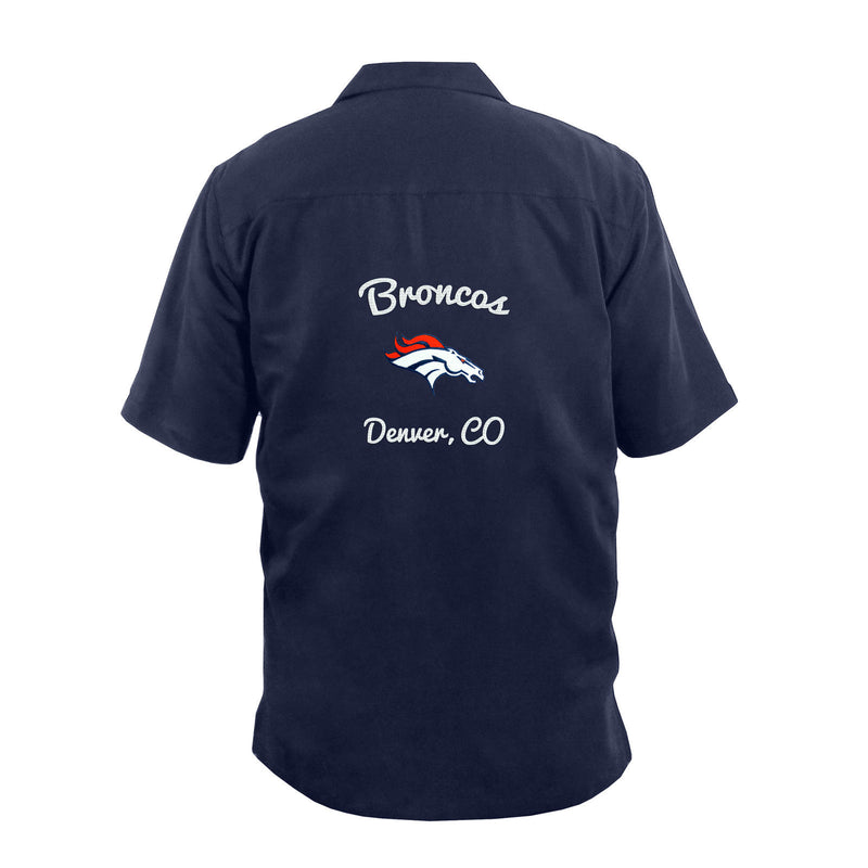 Denver Bronco Strike Men's Bowling Shirt