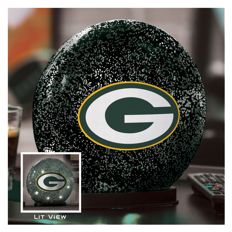 evergreen,team,sports,america,green bay packers,indoor,LED,glass,globe,ornament,home,décor,decoration