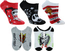 Nightmare Before Christmas Women's No Show Sock Set, 5-Pack, Shoe Size 4-10