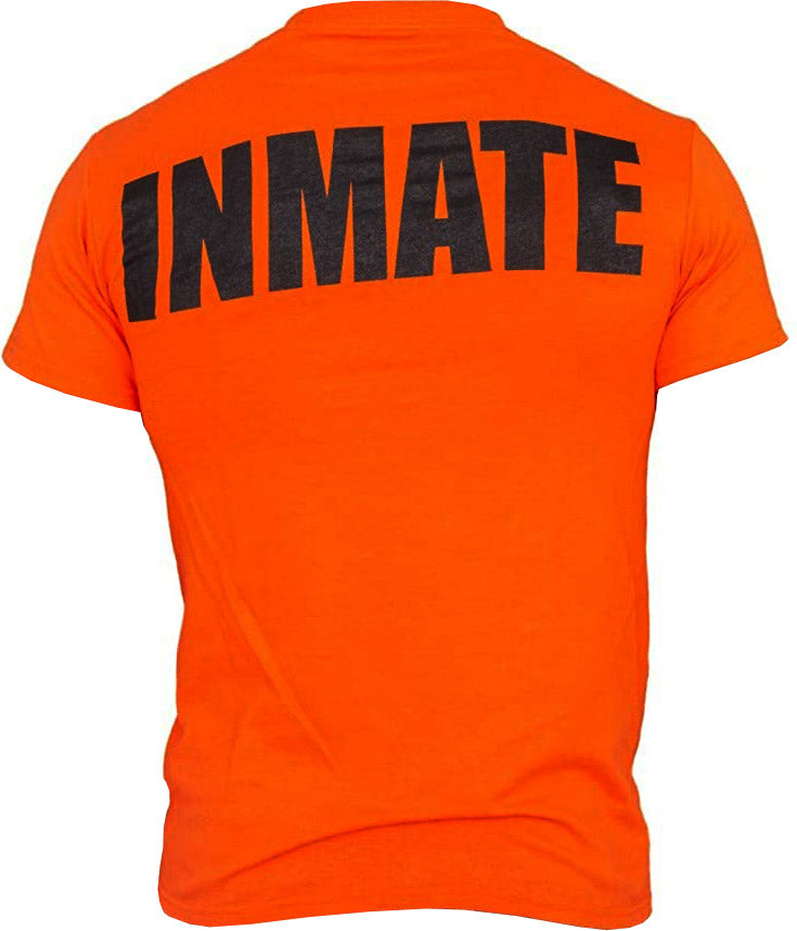 Suicide Squad Belle-Rev Inmate Penitentiary Adult T-Shirt, Orange