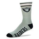 Oakland Raiders Deuce Black Adult Crew Socks