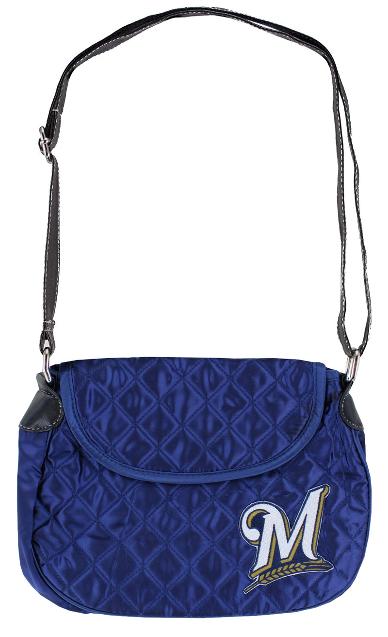 Milwaukee Brewers M" Logo Quilted Saddlebag"