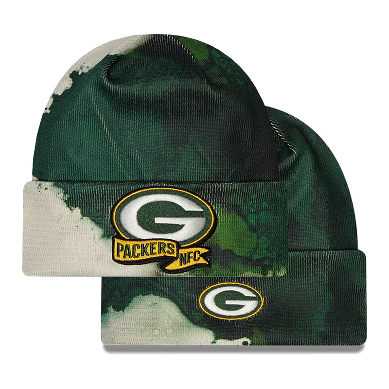Green Bay Packers 2022 Sideline Ink Dye Cuffed Knit Hat