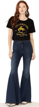 Yellowstone Bucking Bronco Women's Tee, Black