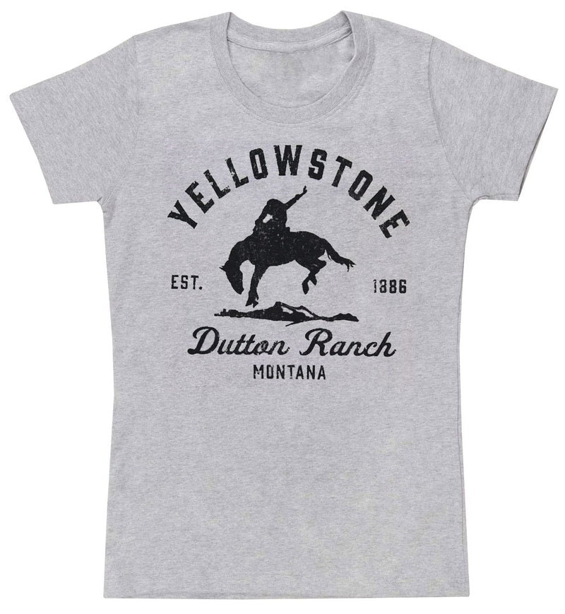 Yellowstone Bucking Bronco Women's T-Shirt, Grey