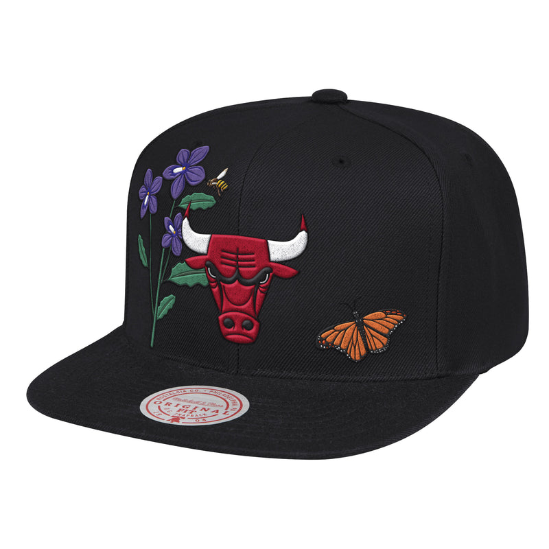 Chicago Bulls State Flower Snapback Cap