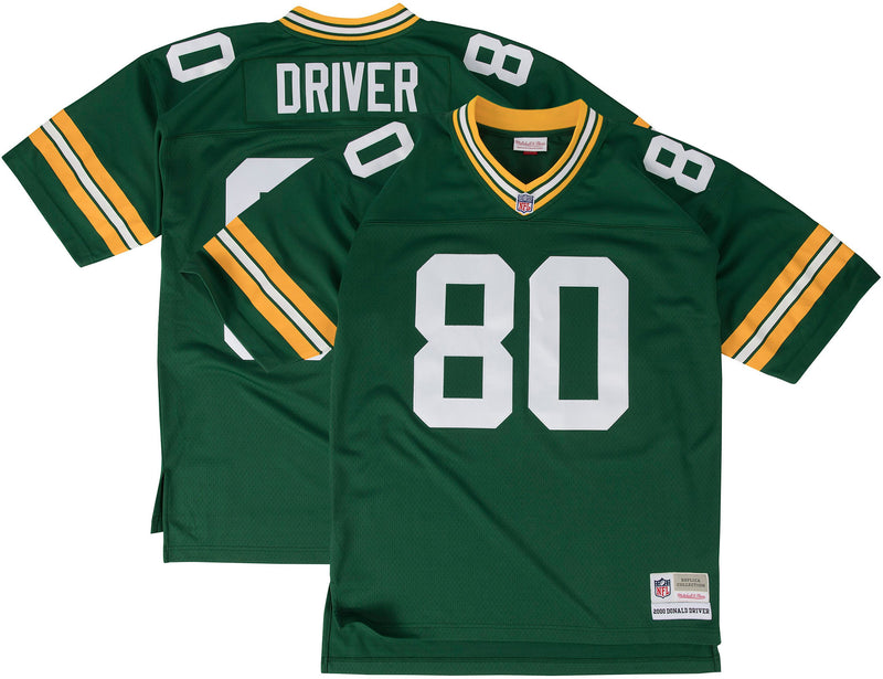 mitchell,&,ness,green bay packers,donald,driver,2000,replica,authentic,jersey,clothing,collectible