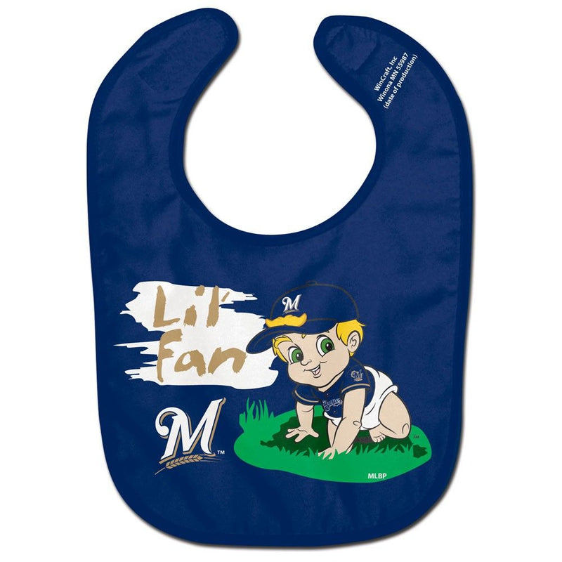 Milwaukee Brewers Lil Fan All-Pro Baby Bib