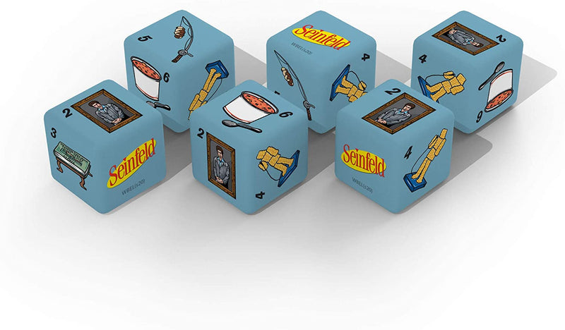 Seinfeld Dice Set | Collectible d6 Dice Featuring Characters & References