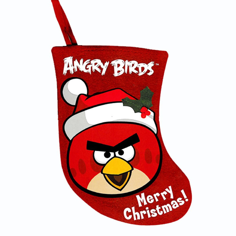 Angry Birds 6.5 Red Bird Miniature Applique Stocking