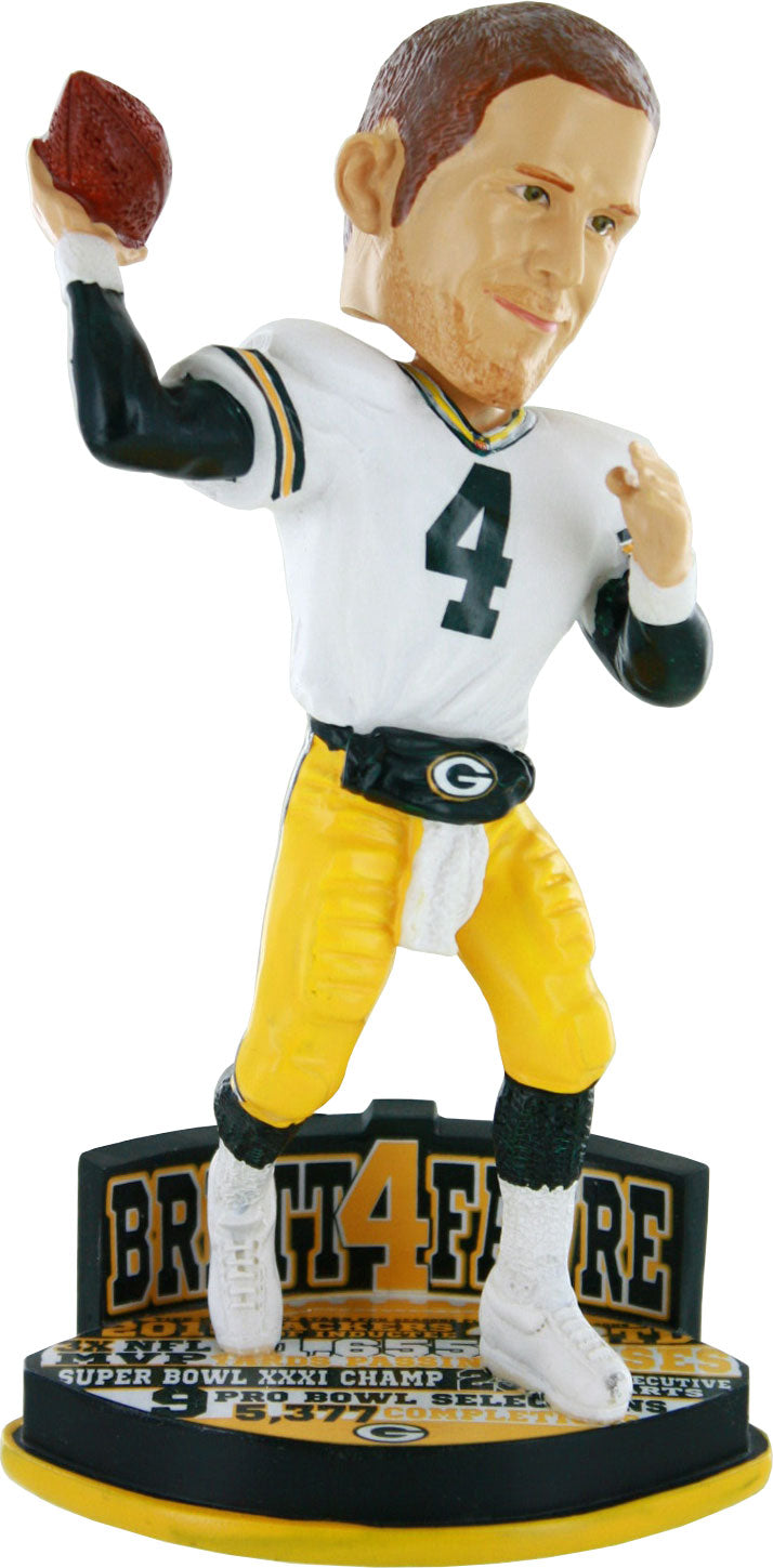 forever collectibles,team,beans,green bay packers,brett favre,bobblehead,bobble,head,souvenir,action,toy,figure,statue,collectible