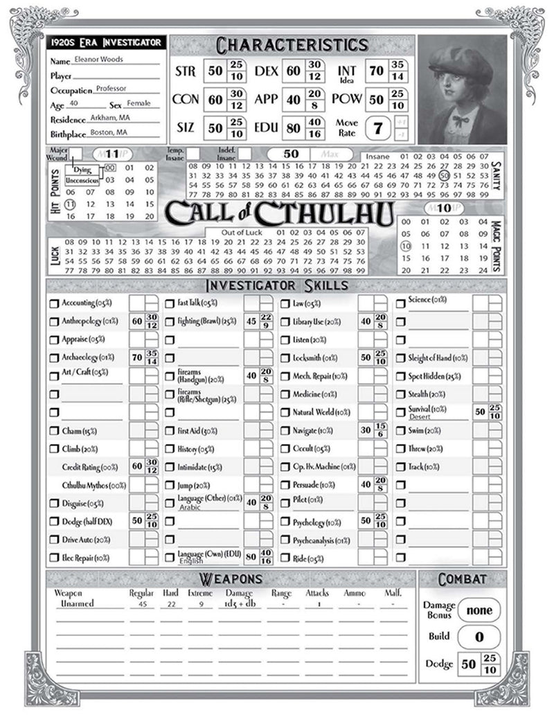 Call of Cthulhu RPG: Alone Against The Tide