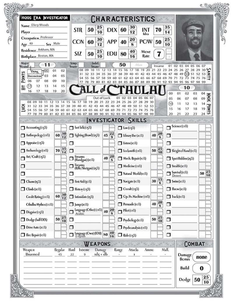 Call of Cthulhu RPG: Alone Against The Tide