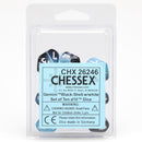 Gemini Black-Shell/white Set of Ten d10 Dice