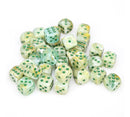 Marble Green/dark green 12mm d6 Dice Block (36 Dice)