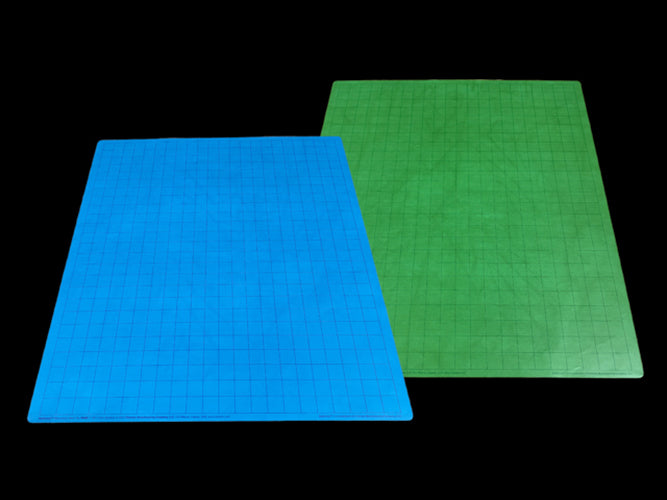 Battlemat 1" Reversible Blue-Green Squares (23.5" x 26" Playing Surface)