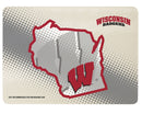 Wisconsin Badgers 12" x 8" Glass Cutting Board