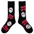 Friday The 13th Icons Black Light Crew Sock, 10-13