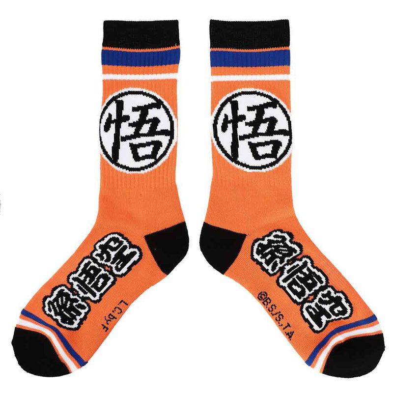 Dragon Ball Z Symbols 3 Pair Crew Socks, 10-13