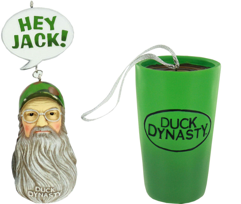 Duck Dynasty Ornament Set - Si & Tea Cup