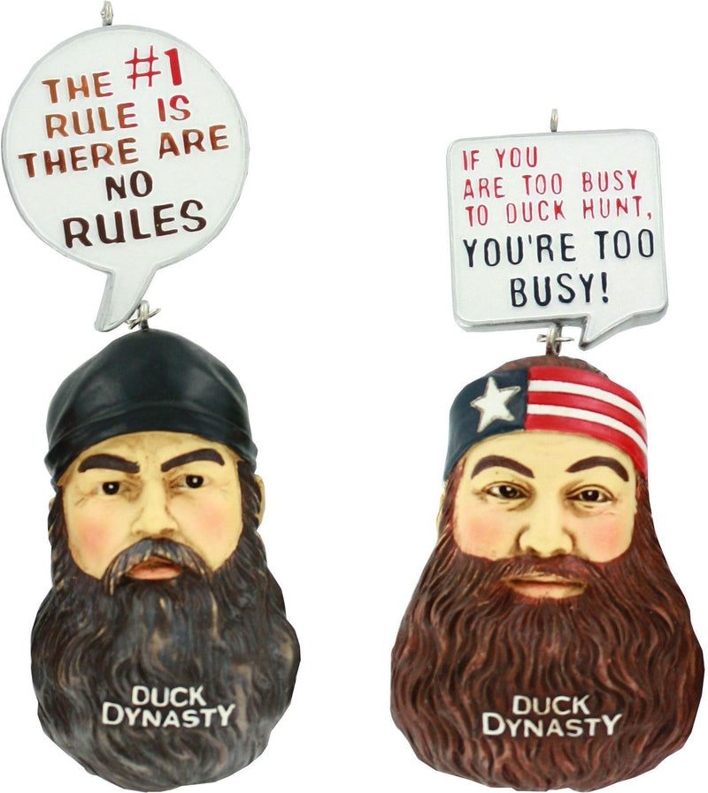 Duck Dynasty Ornament Set - Jase & Willie