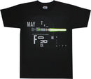 Star Wars May The Force Be With You Men's Black Shirt