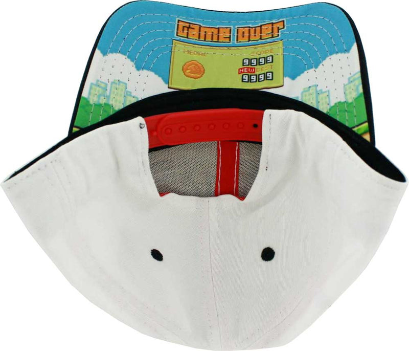 Flappy Bird 3D Embroidered Snapback Adjustable Hat