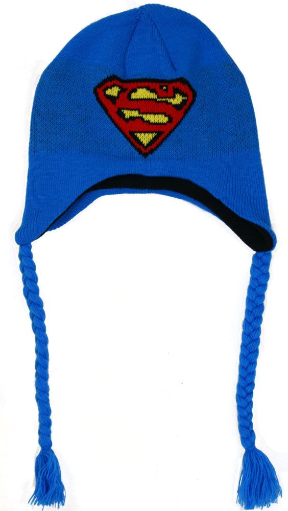 Superman Blue Peruvian Knit Hat