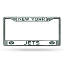 New York Jets Chrome License Plate Frame