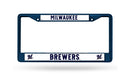 Milwaukee Brewers Navy Colored Chrome License Plate Frame