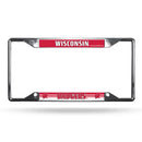 Wisconsin Badgers EZ View Chrome License Plate Frame