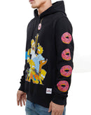 The Simpsons Donut Love Affair Hoodie, Black