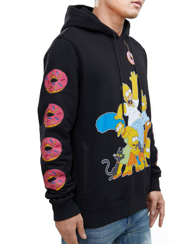 The Simpsons Donut Love Affair Hoodie, Black