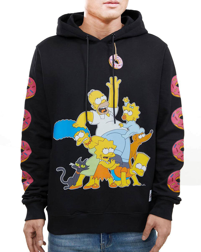 The Simpsons Donut Love Affair Hoodie, Black