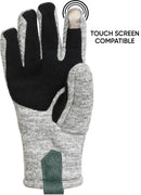 Green Bay Packers High End Unisex Knit Texting Gloves, Grey