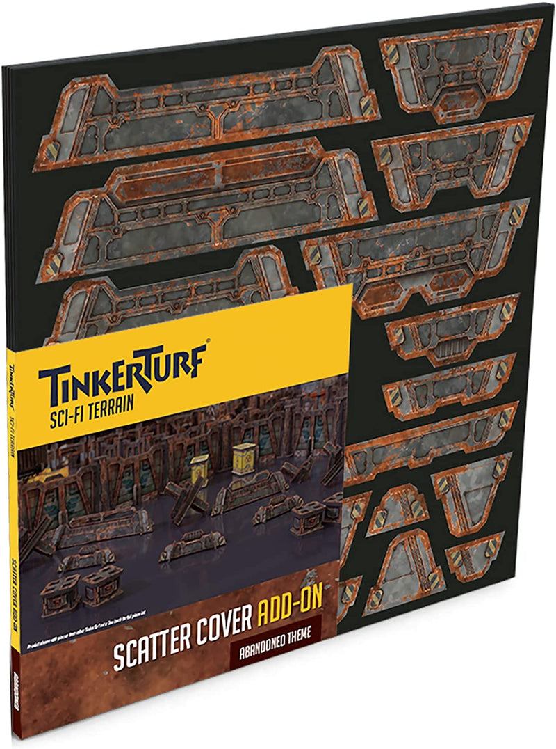 TinkerTurf Sci-Fi Terrain: Scatter Cover Add-on - Abandoned Theme