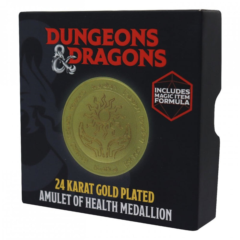 Dungeons & Dragons Limited Edition 24K Gold Plated Amulet of Health Medallion