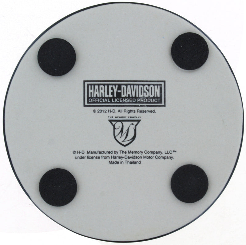 Harley-Davidson Black Metal Collection 4 Pack Coasters