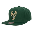 Milwaukee Bucks Team Ground 2.0 Snapback Hat, Dark Green
