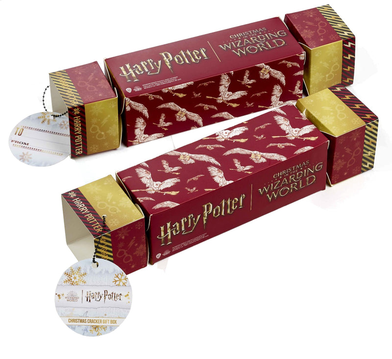 Harry Potter Hedwig Red Gift Cracker with Stud Earrings & Necklace