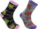 Spongebob Squarepants Patrick Star Ladies 2 Pair Pack Shoe Size 4-10