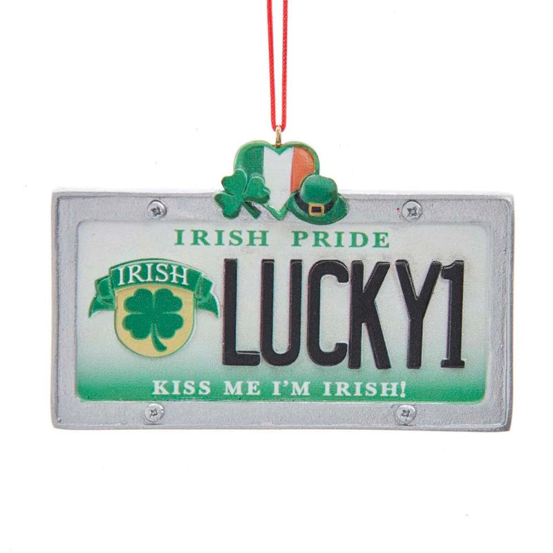 Lucky1 Irish License Plate Ornament