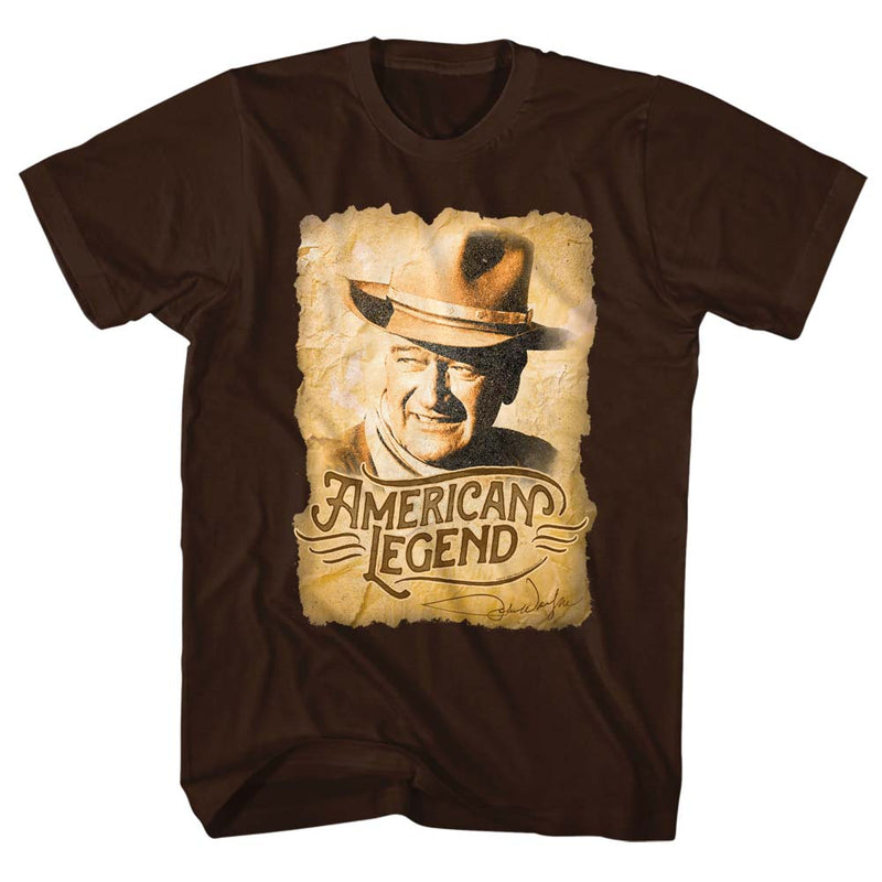 John Wayne American Legend Men's Brown Slim Fit Shirt