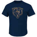 Majestic Chicago Bears Camo Tek Patch Men's Navy Shirt