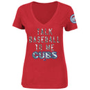 Chicago Cubs Extraordinary Achievement Women's Athletic Red Shirt