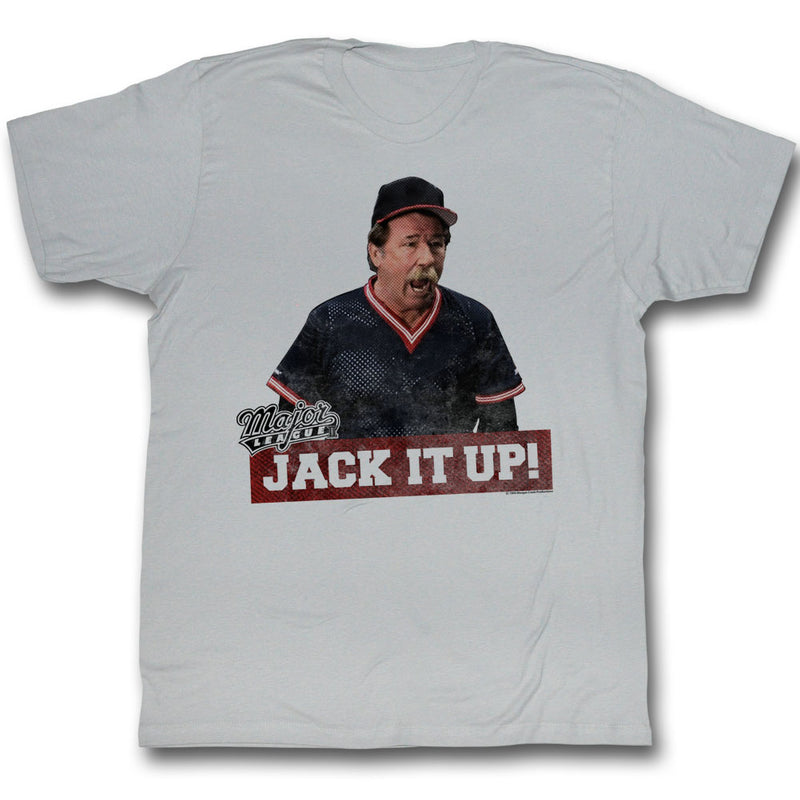 Major League Baseball Jack It Up Men's Silver T-Shirt