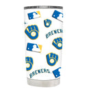 Milwaukee Brewers 20oz Powder Coat Covered Tumbler