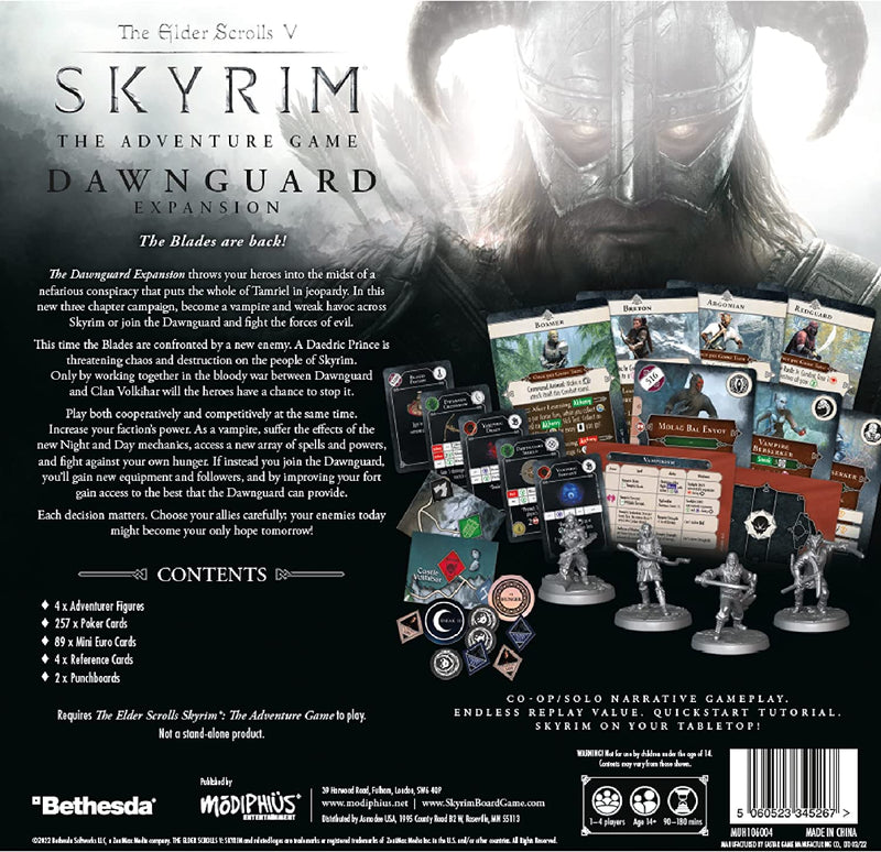 The Elder Scrolls: Skyrim - Adventure Board Game Dawnguard Expansion Expansion