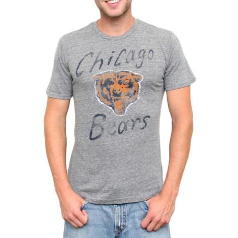 Chicago Bears Vintage Inspired Gameday Triblend Men's T-Shirt by Junk Food