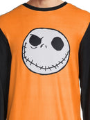 Nightmare Before Christmas Jack Skellington Men's Pajama Set, Orange